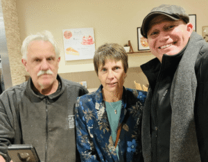 Francy Hermans, Dr. Gabrielle Vanderheyden and Mr. James Pfar